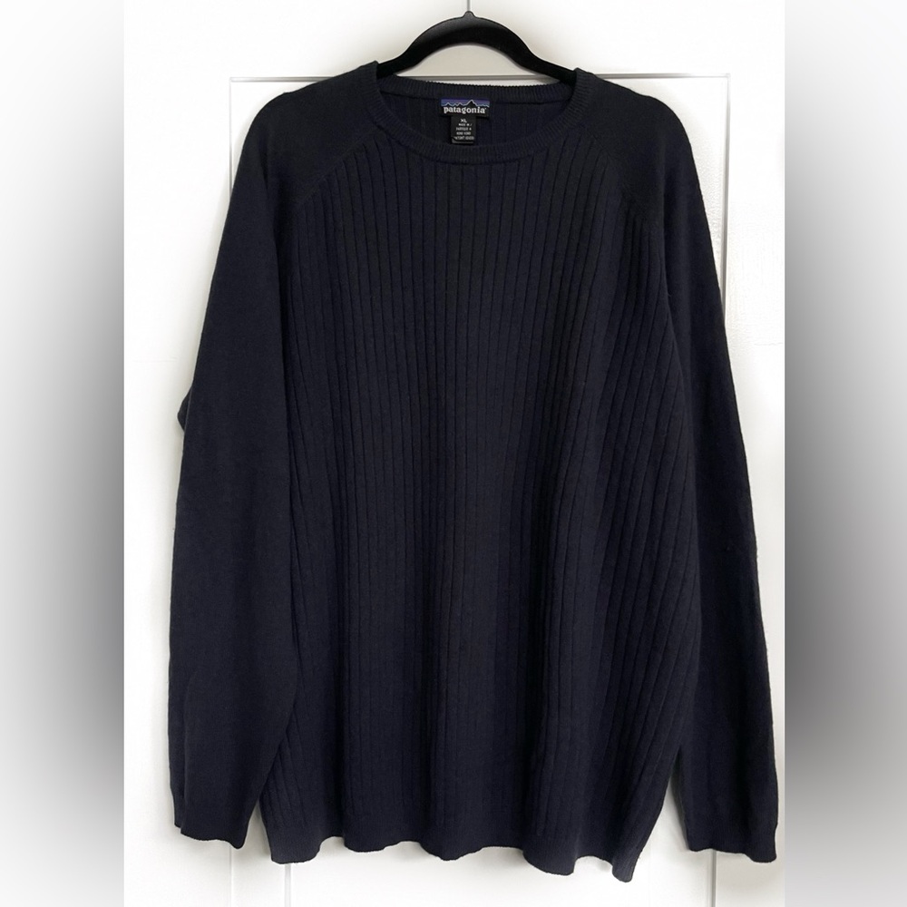 Men's Vtg Patagonia Cashmere Crewneck Sweater XL Navy